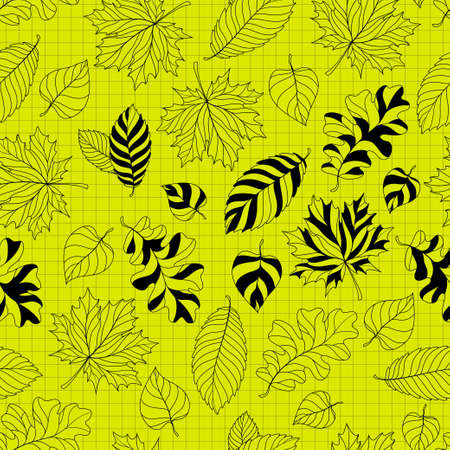 Autumn pattern . Vector illustration.のイラスト素材
