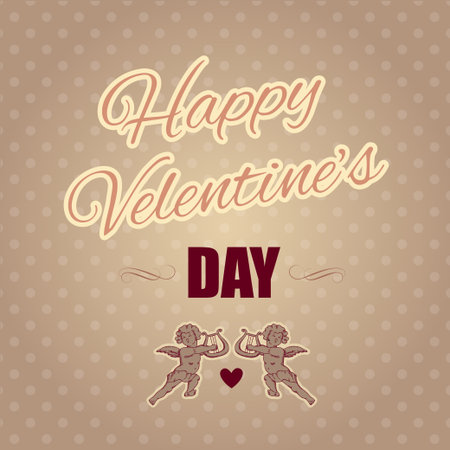 Typographical banner Happy Valentine's Dayのイラスト素材