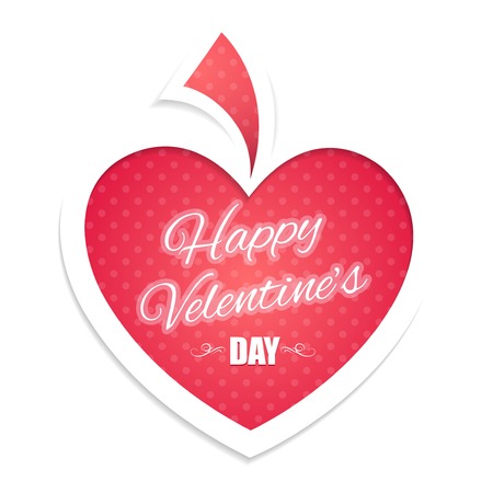 Valentine's day card with heartのイラスト素材