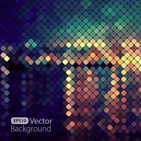 Bright colorful mosaic backgroundのイラスト素材
