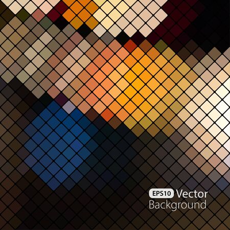 Bright colorful mosaic background. illustration. Can use it for trendy design .のイラスト素材