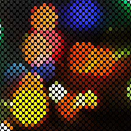 Bright colorful mosaic background. Vector holiday background. Can use it for trendy banner.のイラスト素材