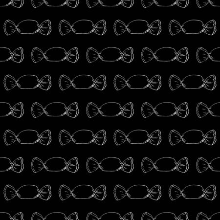 Candy doodle samless pattern. Vector illustration.のイラスト素材