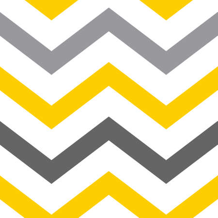 Seamless geometric pattern in the trending colors of 2021 - yellow and gray. Zigzag. Vector illustration. Use for banners, posts, postcards, interior, textilesのイラスト素材