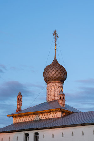RUSSIA, ROSTOV VELIKY - July 12, 2019. Church of the Hodegetria of the Rostov Kremlinのeditorial素材