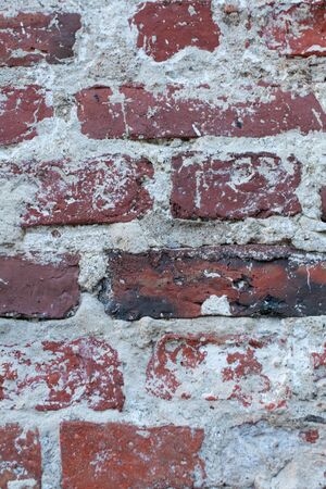small part of red brickの写真素材