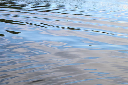 Natural background from still water in the lake