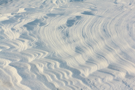 Snow Background, A Natural Background, Ob reservoir, Siberia