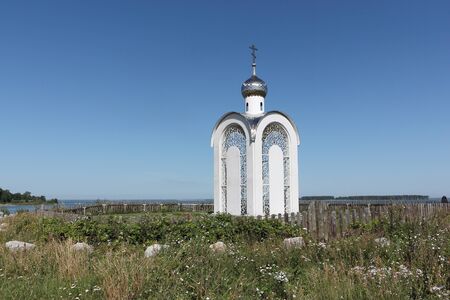 Chapel of Vera, Nadezhda, Lyubov and mother of their Sofia, Novosibirsk Region, Russiaの写真素材