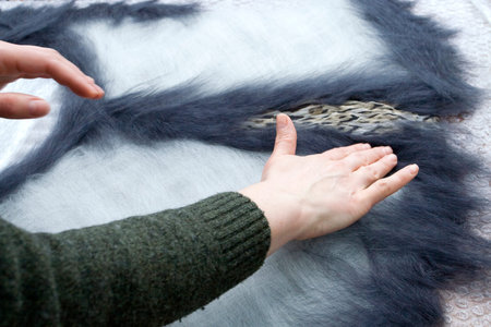 lay hands on wool