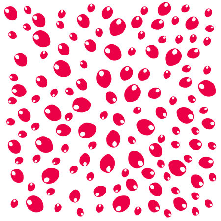 abstract background of oval red repeating elements, vector illustrationのイラスト素材
