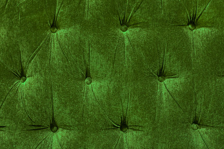 abstract modern rich green background of velvet fabric for furniture upholstery.の写真素材
