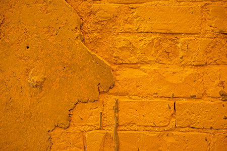 vintage brown brick wall masonry background of the last century