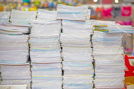 Stacks of notebooks for school subjects, colleges and universities. Back to schoolの写真素材