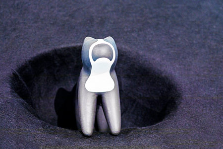 abstract figurine on a felt backgroundの写真素材