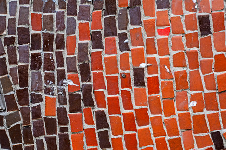 stylish beautiful brown shades mosaic surface in the interior, color of the year