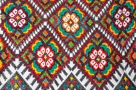 traditional floral embroidered patterns of western Ukraine. Customs and traditions