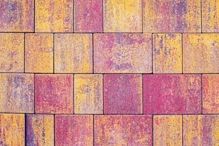 red wide stylish tiles for interiors outside and insideの写真素材