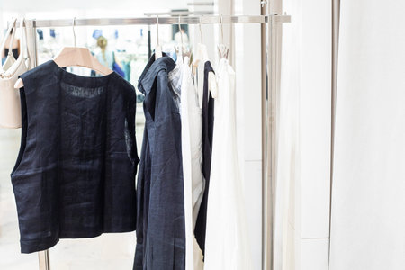 unsuitable things left in the fitting room. Fashion and styleの写真素材