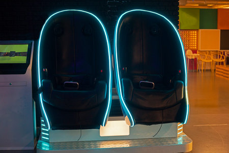 play interactive chairs in the playroom for children