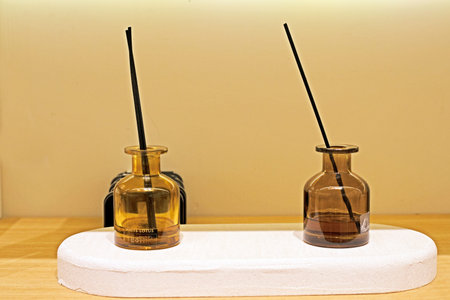 various fragrances for freshening rooms in glass
