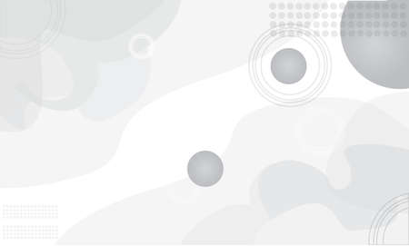 future modern abstract white gray abstract background wallpaper vector illustration with 3d waves and spheresのイラスト素材