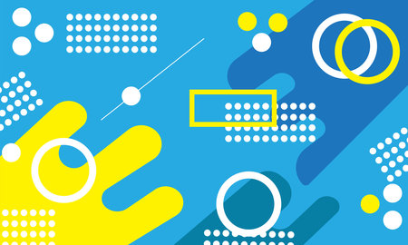 abstract background wallpaper blue yellow colorful modern geometry
