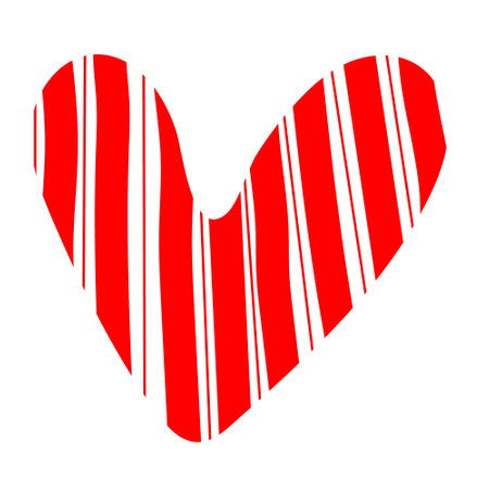 Hand drawn heart. Hand drawn rough lines black and red hearts isolated on white background. Vector illustration for your graphic design for Valentine s Day.のイラスト素材
