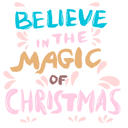 Merry Christmas to Everyone, Background With Typography and Elementsのイラスト素材