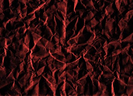 Black recycled crumpled closeup paper texture background. Minimalist black paper sheet board with copy space, abstract background.の写真素材