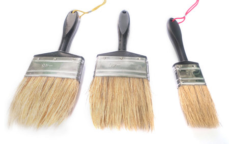 Paint brush isolated on a white background