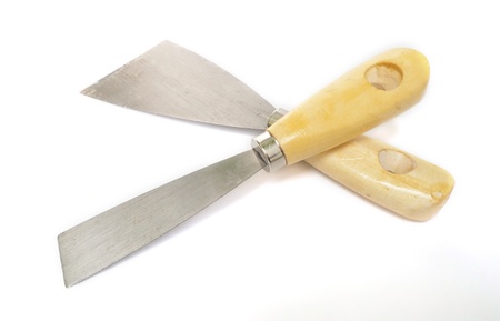 Metal tool for building and repair isolated on whiteの写真素材