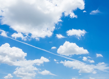 blue sky with white cloud.の写真素材