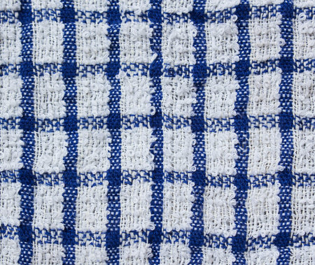 Blue towel useful as a background pattern.