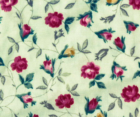 Fragment of colorful retro with floral ornament useful as background