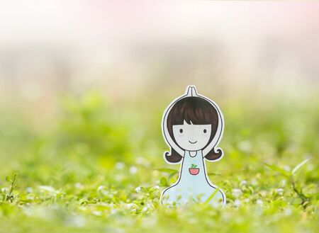 Yoga woman in the morning.の写真素材