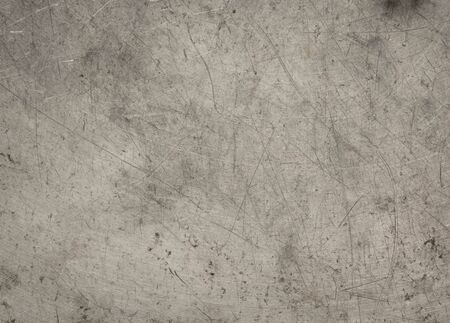 scratched grunge metal plate industrial ; abstract backgroundの写真素材