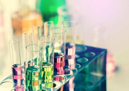 Test tubes ,Laboratory research.の写真素材