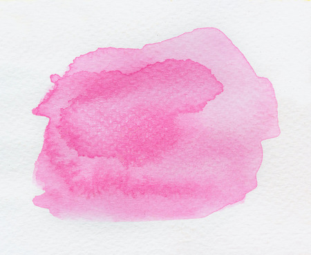Pink wet Watercolor Wash. Watercolor Background. Ombre Watercolor.の写真素材