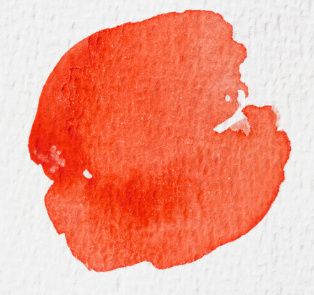 Orange wet Watercolor Wash. Watercolor Background. Ombre Watercolor.の写真素材