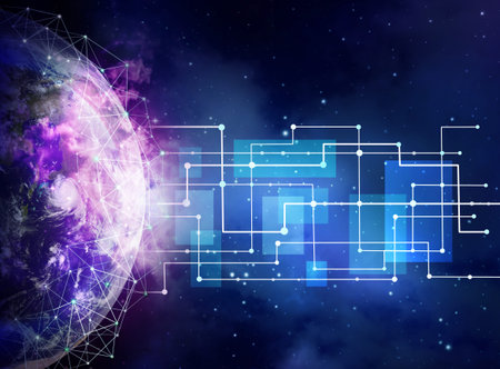 Global network internet Concept.