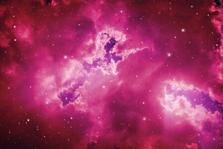 Space of night sky with cloud and stars.の写真素材
