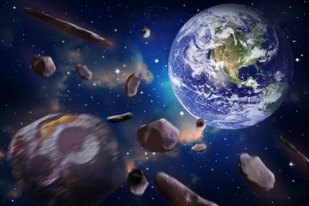 Asteroid impact the Earth, end of world