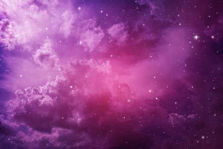 Stars in the night sky,purple background.の写真素材