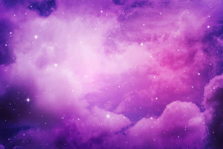 Stars in the night sky,purple background.の写真素材