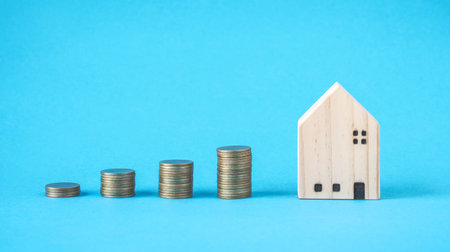 Mortgage concept by money house,banking concept.Concept of Investment property.の写真素材