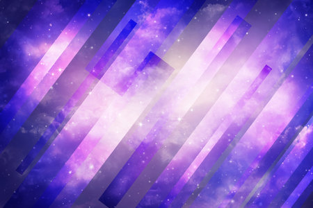 Abstract purple night sky background, science, futuristic, with straight lines.の写真素材