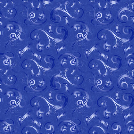 Pattern for winter motifs in blue hues, hand drawing vector illustrationのイラスト素材