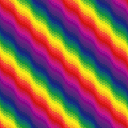 Multicolour ornamental seamless vector pattern like a rainbowのイラスト素材