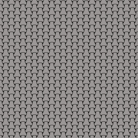 Seamless pattern with interlaced lines in monochrome colors, vector as a fabric texture